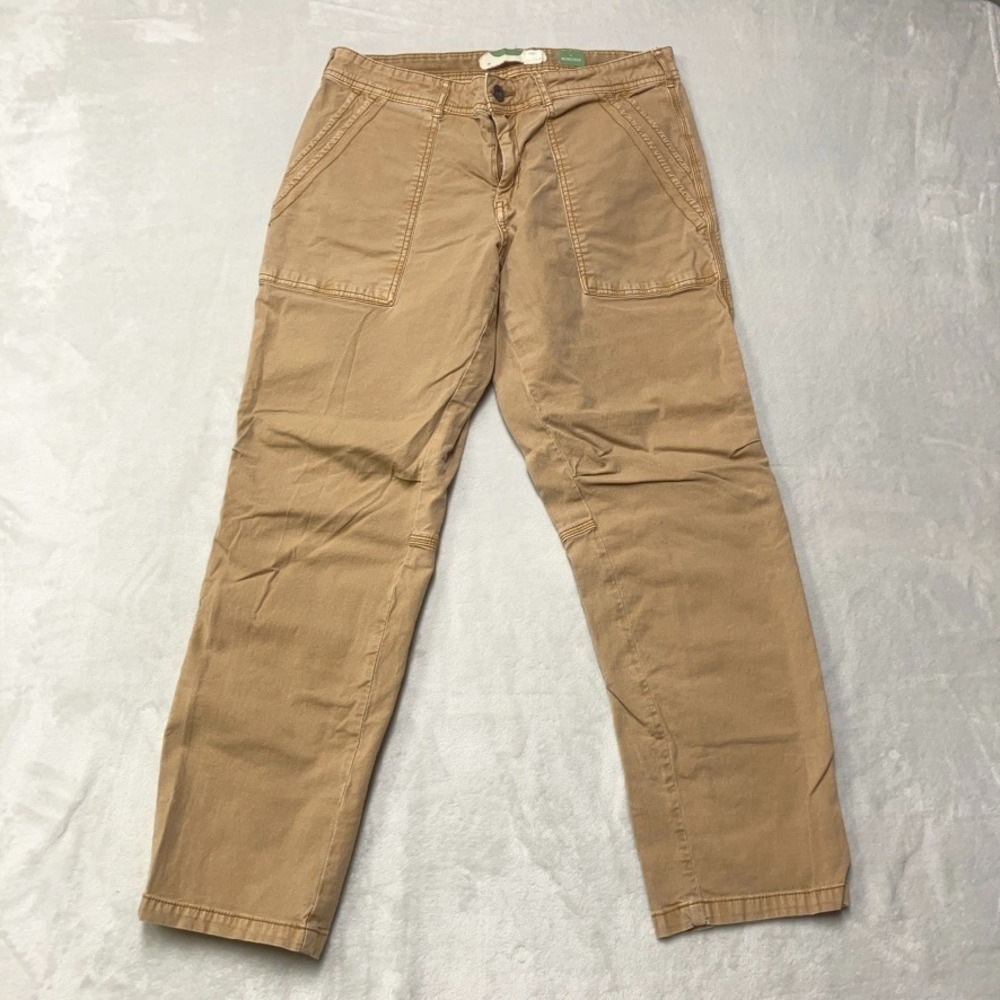 Pilcro Anthropologie The Wanderer Pants Relaxed Leg Khaki Utility Women sz 29